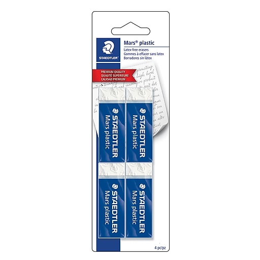 Latex-Free White Artist Erasers STAEDTLER Mars Plastic Mini Pack of 2 Premium Quality Eraser 52653BK2-C