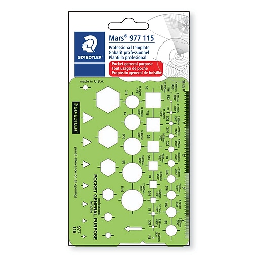 Staedtler Mars Professional Pocket General Purpose Template (977
