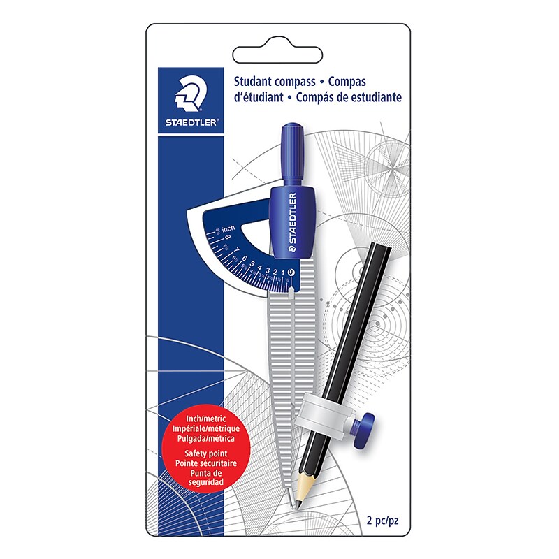 Staedtler Student 8.5" Compass, Blue (557 SCBK) image 1