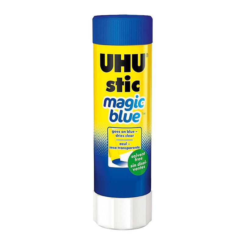 UHU Washable Glue Sticks, 1.41 oz., Blue (99653) image 1