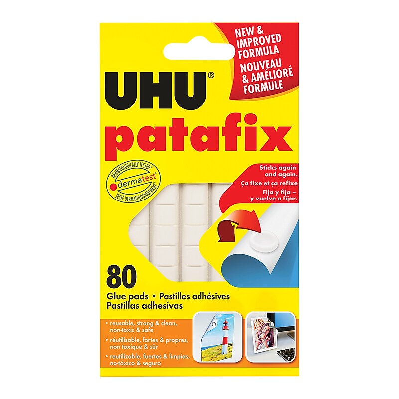 UHU Tac Removable Adhesive Putty, 2.12 oz., White (99683) image 1