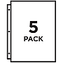 Avery Binder Pockets for 3-Ring Binders, Clear, Fits 8 1/2" x 11" Paper, 5/Pack (75243)~#|#~sp170351608_sc7