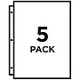 Avery Poly Binder Pocket, 3-Hole Punched, Assorted Colors, 5/Pack (75254)~#|#~sp170351782_sc7