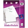 Avery Binder Pockets for 3-Ring Binders, Clear, Fits 8 1/2" x 11" Paper, 5/Pack (75243)~#|#~sp170351931_sc7
