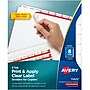 Avery Index Maker Print & Apply Label Paper Dividers for Copiers, 8 Tabs, White, 5 Sets/Pack (11422)~#|#~sp170352954_sc7