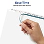 Avery EcoFriendly Index Maker Print & Apply Label Paper Dividers, 12 Tab, White, 5/Pack (11582)~#|#~sp170353052_sc7
