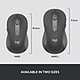 Logitech Signature M650 Wireless Ergonomic Optical USB Mouse, Graphite (910-006250)~#|#~sp170355445_sc7