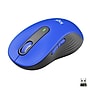 Logitech Signature M650 L Wireless Ergonomic Optical USB Mouse, Classic Blue (910-006232)~#|#~sp170355468_sc7