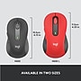 Logitech Signature M650 L Wireless Ergonomic Optical USB Mouse, Classic Red (910-006358)~#|#~sp170355545_sc7