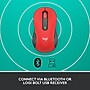 Logitech Signature M650 L Wireless Ergonomic Optical USB Mouse, Classic Red (910-006358)~#|#~sp170355553_sc7