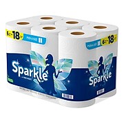 Sparkle Pick-a-Size with Thirst Pockets Paper Towels, 2-Ply, 165 Sheets/Roll, 6 Rolls/Pack (22269501)