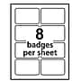 Avery EcoFriendly Adhesive Name Tags, 2-1/3" x 3-3/8", White, 80/Pack (48395)~#|#~sp170483400_sc7