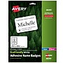 Avery EcoFriendly Adhesive Name Tags, 2-1/3" x 3-3/8", White, 80/Pack (48395)~#|#~sp170483911_sc7