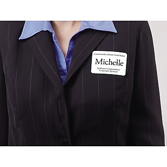Avery EcoFriendly Adhesive Name Tags, 2-1/3" x 3-3/8", White, 160/Pack (42395)