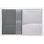 Carolina Pad Noted Neutrals Glossy 3-Hole Punched Other Pocket Quantities Plastic Portfolio Folder, Assorted Colors (93005)~#|#~sp170498087_sc7