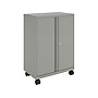 HON SmartLink Metal Mobile Storage Cabinet with Bins, 42.32" x 30" x 18", Platinum Metallic (HLVMSC4330R.L.T1)~#|#~sp170499505_sc7