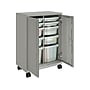 HON SmartLink Metal Mobile Storage Cabinet with Bins, 42.32" x 30" x 18", Platinum Metallic (HLVMSC4330R.L.T1)~#|#~sp170499506_sc7