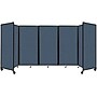 Versare The Room Divider 360 Freestanding Mobile Partition, 72"H x 168"W, Ocean Fabric (1172515)~#|#~sp170499560_sc7