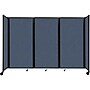 Versare The Room Divider 360 Freestanding Mobile Partition, 72"H x 102"W, Ocean Fabric (1172315)~#|#~sp170499566_sc7