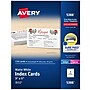 Avery Index Cards, 3" x 5", Matte White, Laser/Inkjet, 150/Pack (05388)~#|#~sp170736042_sc7