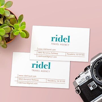 Avery Laser Business Cards, 2" x 3.5", White, 250/Pack (05371)