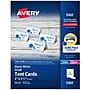 Avery Small Tent Cards, 2" x 3.5", Matte White, Inkjet/Laser, 160/Pack (05302)~#|#~sp170736419_sc7