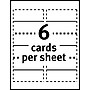 Avery Textured 1.44" x 3.75" White Matte Table Cards, Inkjet/Laser, 150/Pack (5011)~#|#~sp170736608_sc7