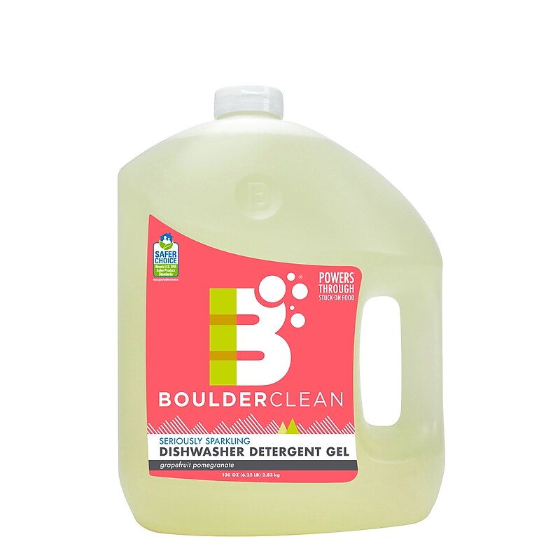 Boulder Clean Dishwasher Gel, Grapefruit Pomegranate, 100 Oz., 4/CT (003144CT) image 1