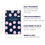 Kahootie Co Daily Planner For Your Busy Days, 6" x 9", Navy Pink Polka Dots (ITKDNPPD)~#|#~sp170743634_sc7