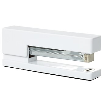 JAM Paper Modern Desktop Stapler, 10 Sheet Capacity, White (337WHZ)