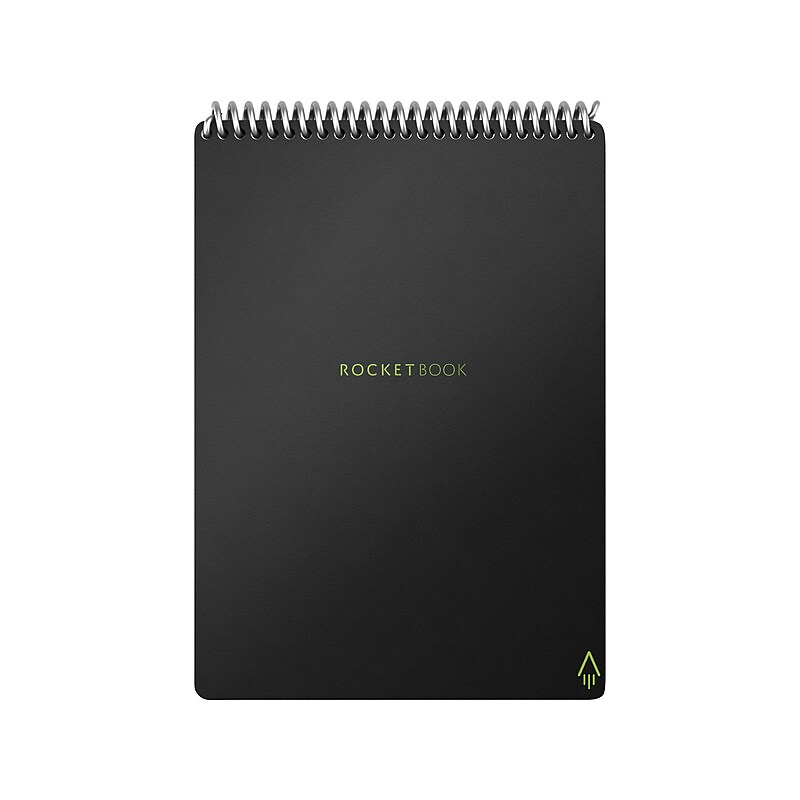 Rocketbook Flip Smart Notepad, 6" x 8.8", Lined/Dot Grid Ruled, 18 Sheets, Black (FLP-E-RC-A-FR) image 1