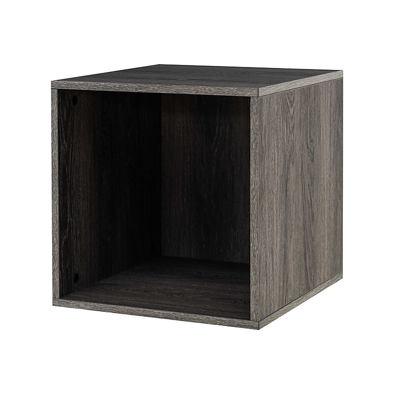 QUUBs 15.75" Storage Cabinet with 1 Shelf, Weathered Gray (G115002100) image 1
