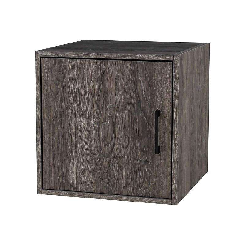 QUUBs 15.75" Storage Cabinet with 1 Shelf, Weathered Gray (G115002400) image 1
