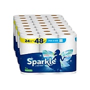 Sparkle Pick-A-Size with Thirst Pockets Paper Towels, 2-Ply, 110 Sheets/Roll, 24 Rolls/Pack (22264/50)