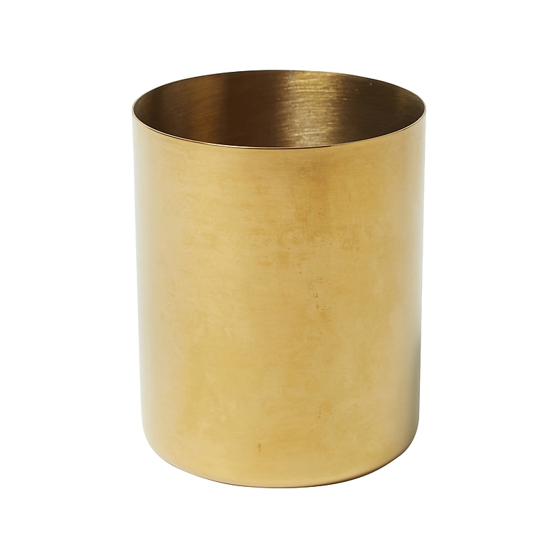 Martha Stewart Steel Pen Cup, Gold (MS109H) image 1