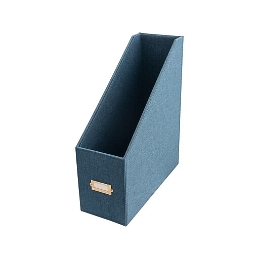 Martha Stewart File Organizer, Navy Faux Leather (MS110B) Staples