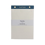 Martha Stewart Desk Notepad, Wide-Ruled, 5.5" x 8.25", Navy, 150 Sheets/Pad (MS110G)