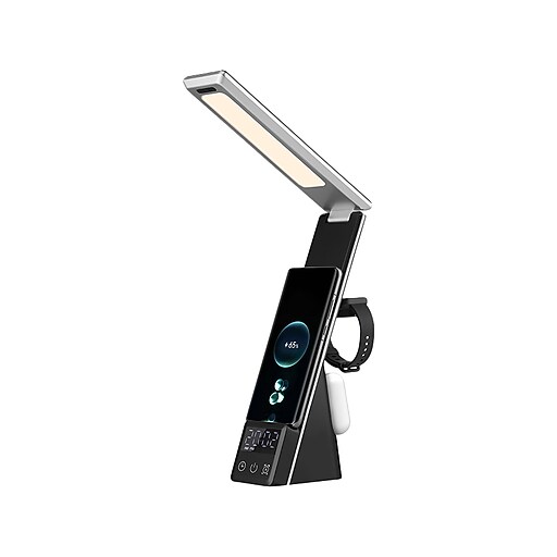 Rumi Lighting LED Desk Lamp, 10.9'', Black (ERP1200ST) Staples