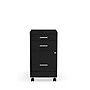 Staples 3-Drawer Mobile Vertical File Cabinet, Letter Size, Lockable, 25.7"H x 14.3"W x 19.9"D, Black (ST52156-CC)~#|#~sp170944219_sc7