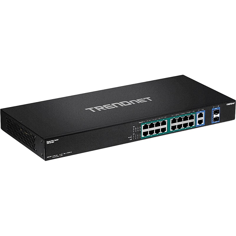 TRENDnet 18-Port Gigabit Ethernet Unmanaged Switch, Black (TPE-TG182F) image 1