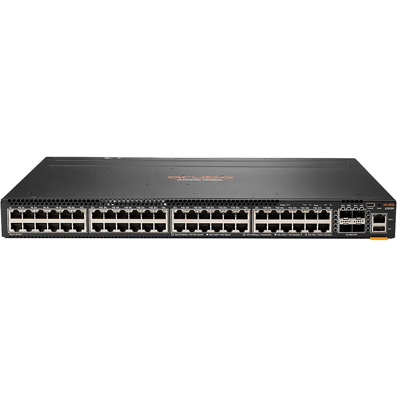 Aruba 6300M 48-Port Gigabit Ethernet Managed Switch, 10/100/1000 Mbps, Black (JL663A) image 1