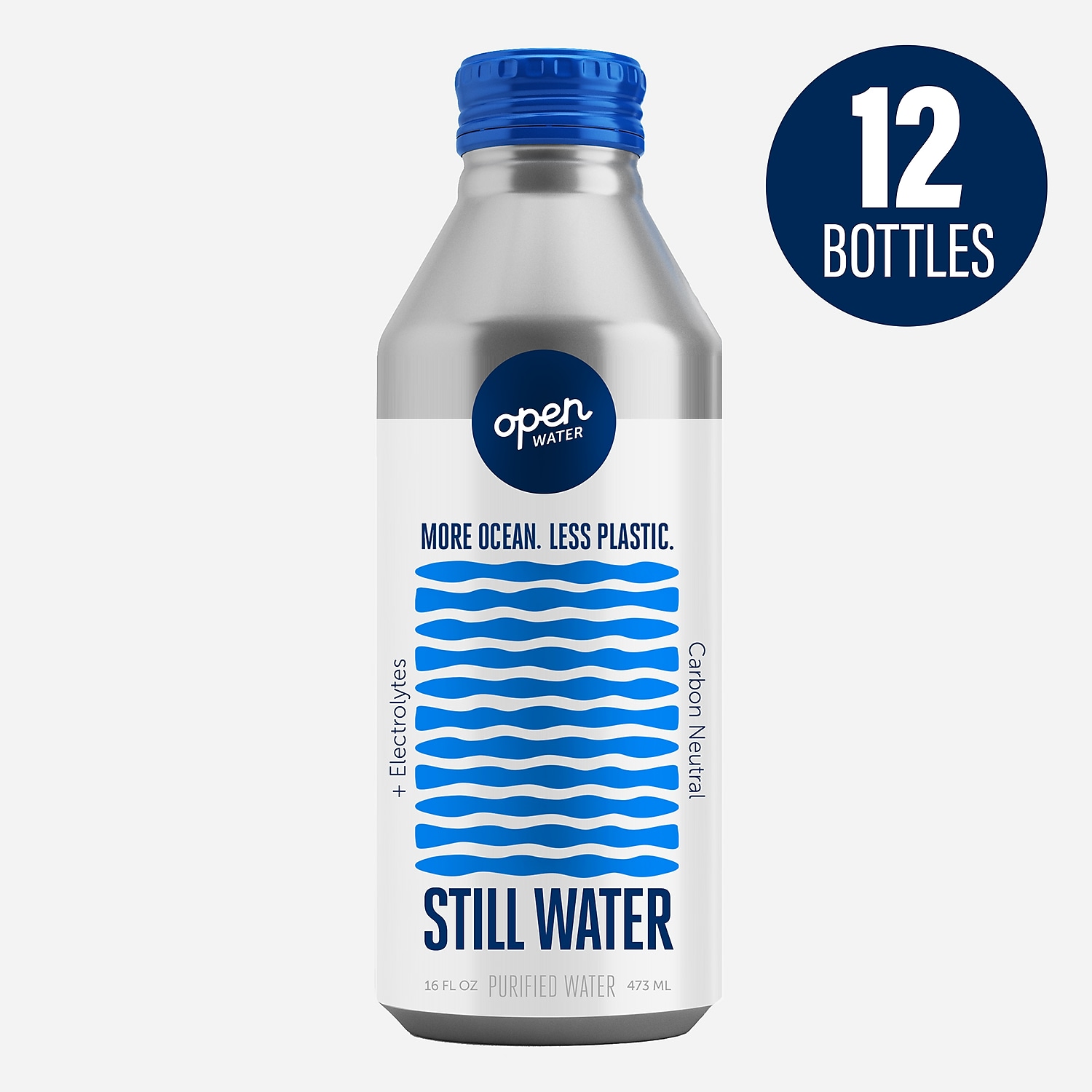 Offenes Wasser stilles Dosenwasser mit Elektrolyten 16 oz 12/Pack (343-00001) - Bild 2 von 4