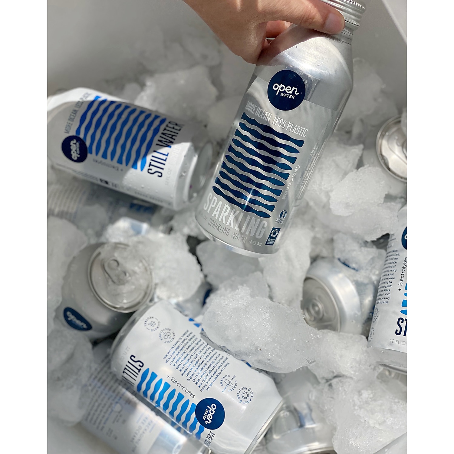 Offenes Wasser stilles Dosenwasser mit Elektrolyten 16 oz 12/Pack (343-00001) - Bild 3 von 4