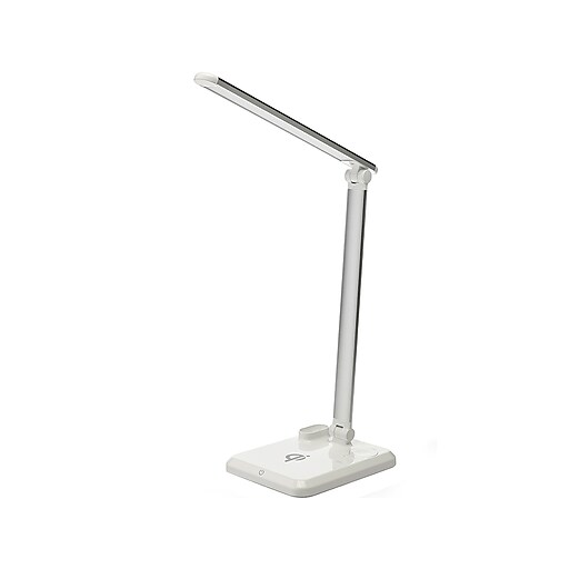 Rumi Lighting LED Desk Lamp, 14.7", White (ERP1206ST) Staples