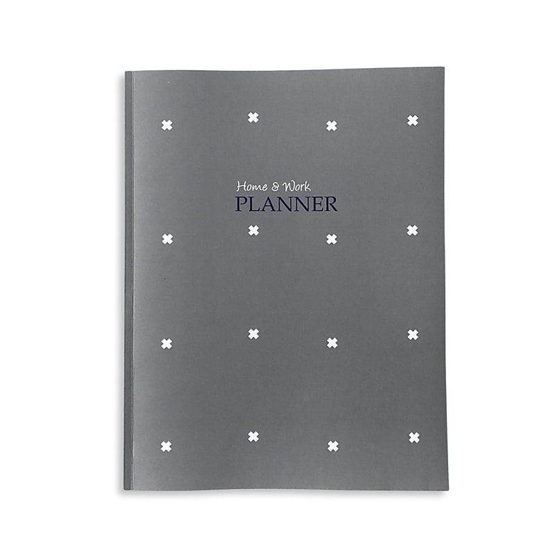 Kahootie Co Home & Work Weekly Planner, 8.5" x 11", Gray (ITKHWG) image 1