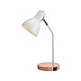 Rumi Lighting Incandescent Desk Lamp, 15.35", White/Wood Grain (ERPL36)~#|#~sp171348029_sc7