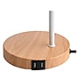 Rumi Lighting Incandescent Desk Lamp, 15.35", White/Wood Grain (ERPL36)~#|#~sp171348033_sc7