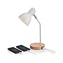 Rumi Lighting Incandescent Desk Lamp, 15.35", White/Wood Grain (ERPL36)~#|#~sp171348136_sc7