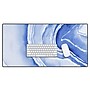 DENY Designs Anti-Slip Polyester Desk Pad, 15.5" x 31.5", Blue Lace Agate (64614-DSKMAT)~#|#~sp171348239_sc7