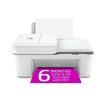 HP DeskJet 4155e Wireless Color All-in-One Printer with bonus 6 months Instant Ink with HP+ (26Q90A)